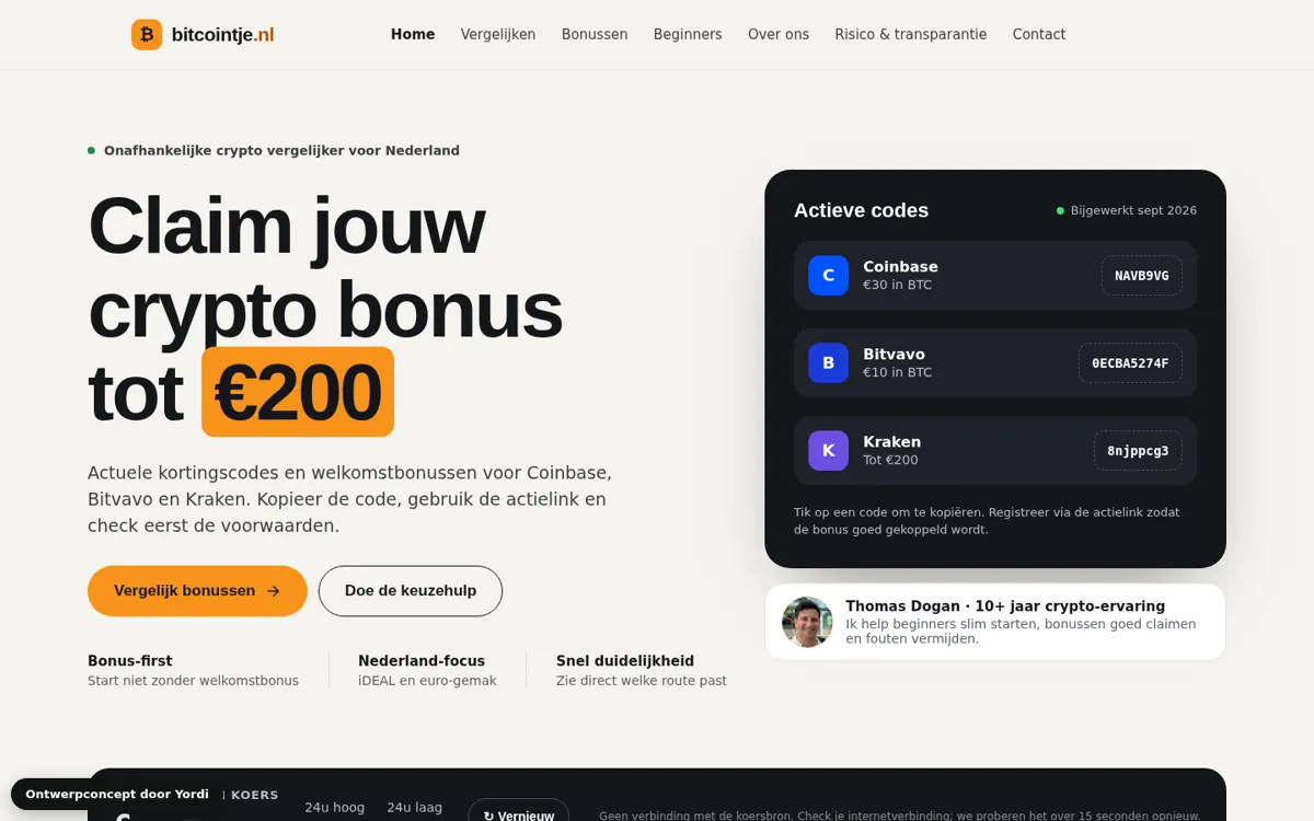 Bitcointje op laptop