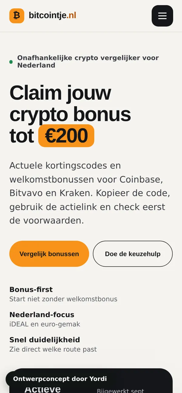 Bitcointje op iPhone
