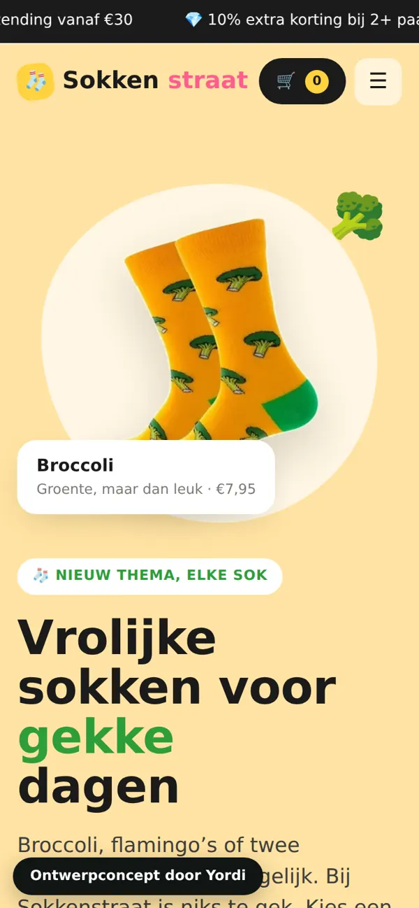 Sokkenstraat op iPhone